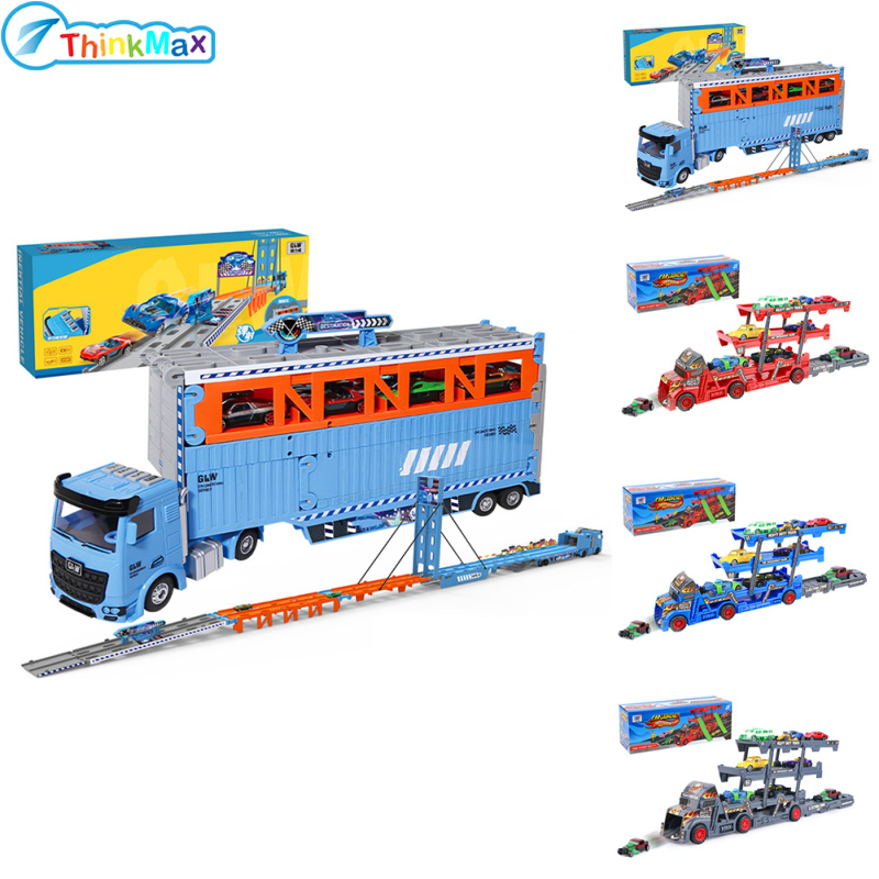 Transport Carrier Truck Car Toy With Mini Cars Catapulting Transporter