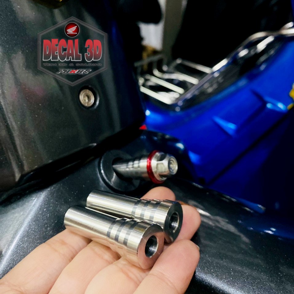 Khâu inox 304 cnc bắt baga trước xe Dream siêu đẹp