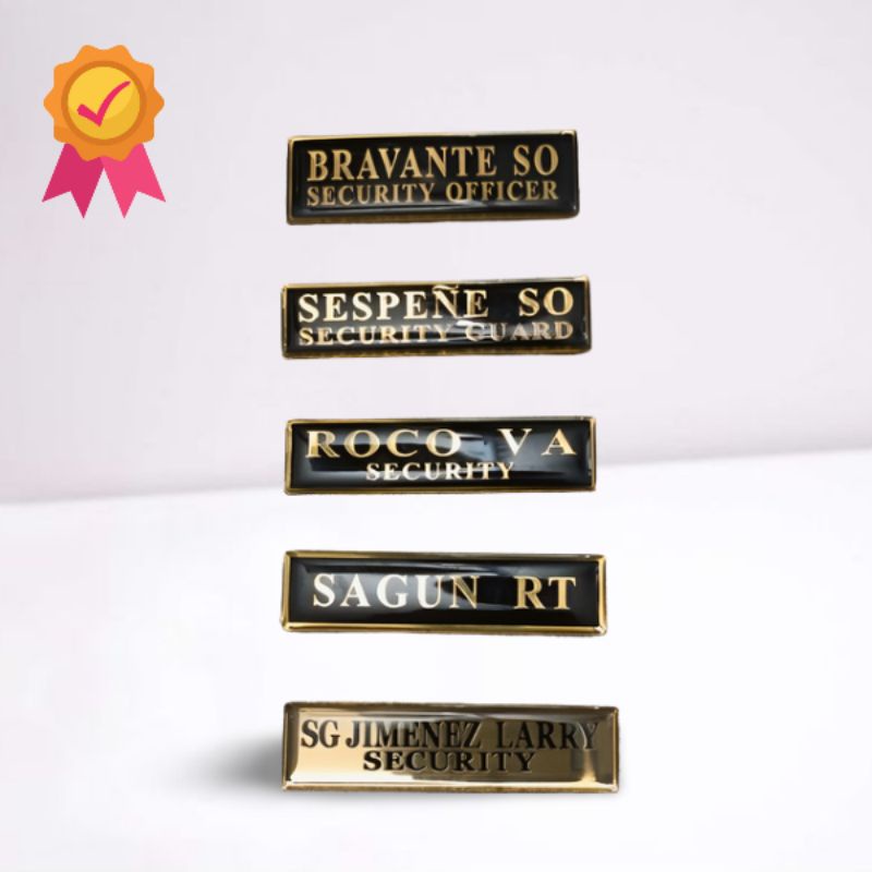 Customized Pin type Name Plate Badge