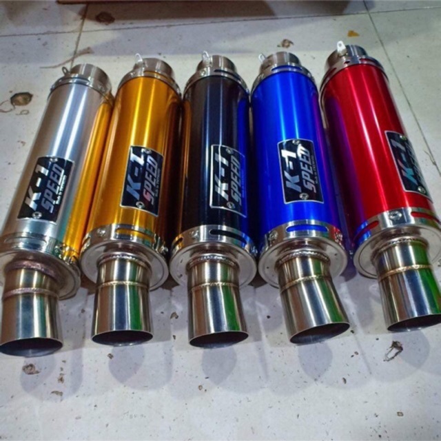 Pô K1 Drag Racing full cổ pat lò xo Pô K1 hàng chính hãng gắn cho nhiều dòng xe Wave Dr Sirius. DoCh