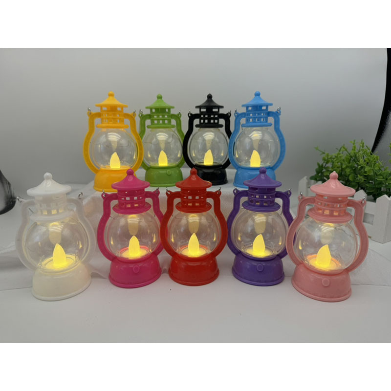 SM Satu Keluarga Lampu Lentera Ramadhan/Lampu Tidur Lentera Lilin Halloween Natal Elektrik Dekorasi Minimalis Lampu LED Souvenir