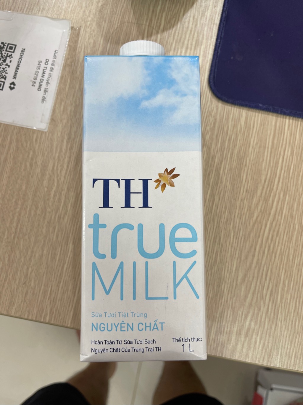 Sữa Tươi Tiệt Trùng Nguyên Chất TH true MILK 1 L TH true milk Nguyên Chất