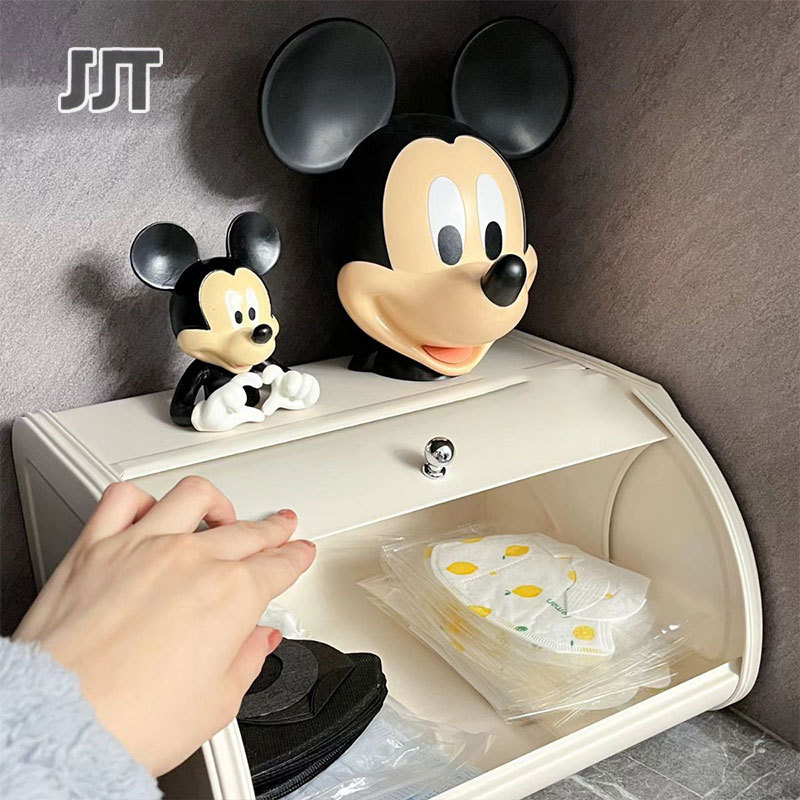 JJT Bảng Top lật hộp lưu trữ, phòng ngủ hộp lưu trữ gọn gàng, dung tích lớn đồ lặt vặt lưu trữ, hộp sắt, hộp bánh mì trượt
