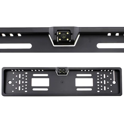 Auto Waterproof EU Car License Plate Frame HD Night Vision Car Rear View Camera Reverse Backup Rear Camera With 4 Led Light