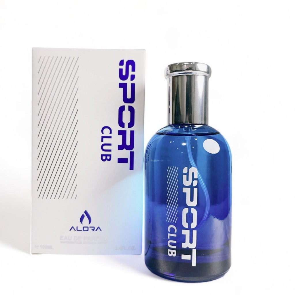 ALORA SPORT CLUB 100ML น้ำหอมผู้ชาย สปอร์ต หอมสดชื่น เย็น สำหรับชายหนุ่มผู้รักการเล่นกีฬา -3195 มีรูปแบบมากมาย ราคา 122 บาท*ส่งฟรี