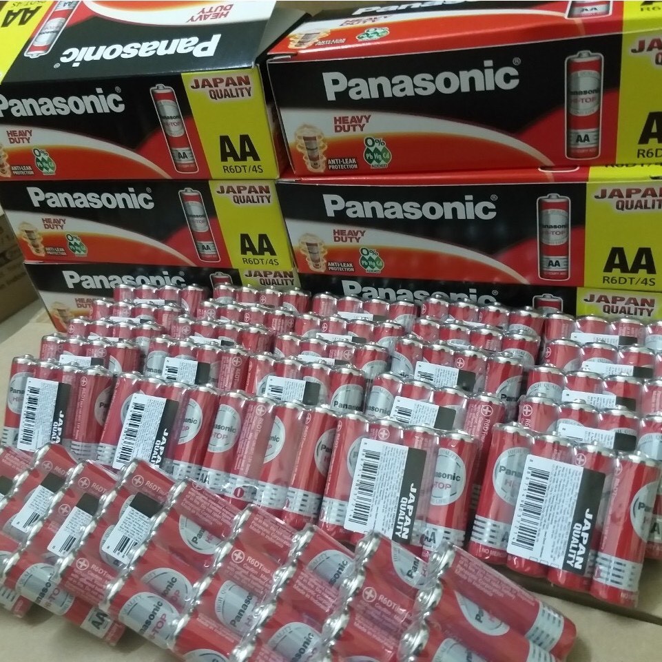 Combo Pin AA Panasonic màu đỏ, Bin 2A 1.5V pana