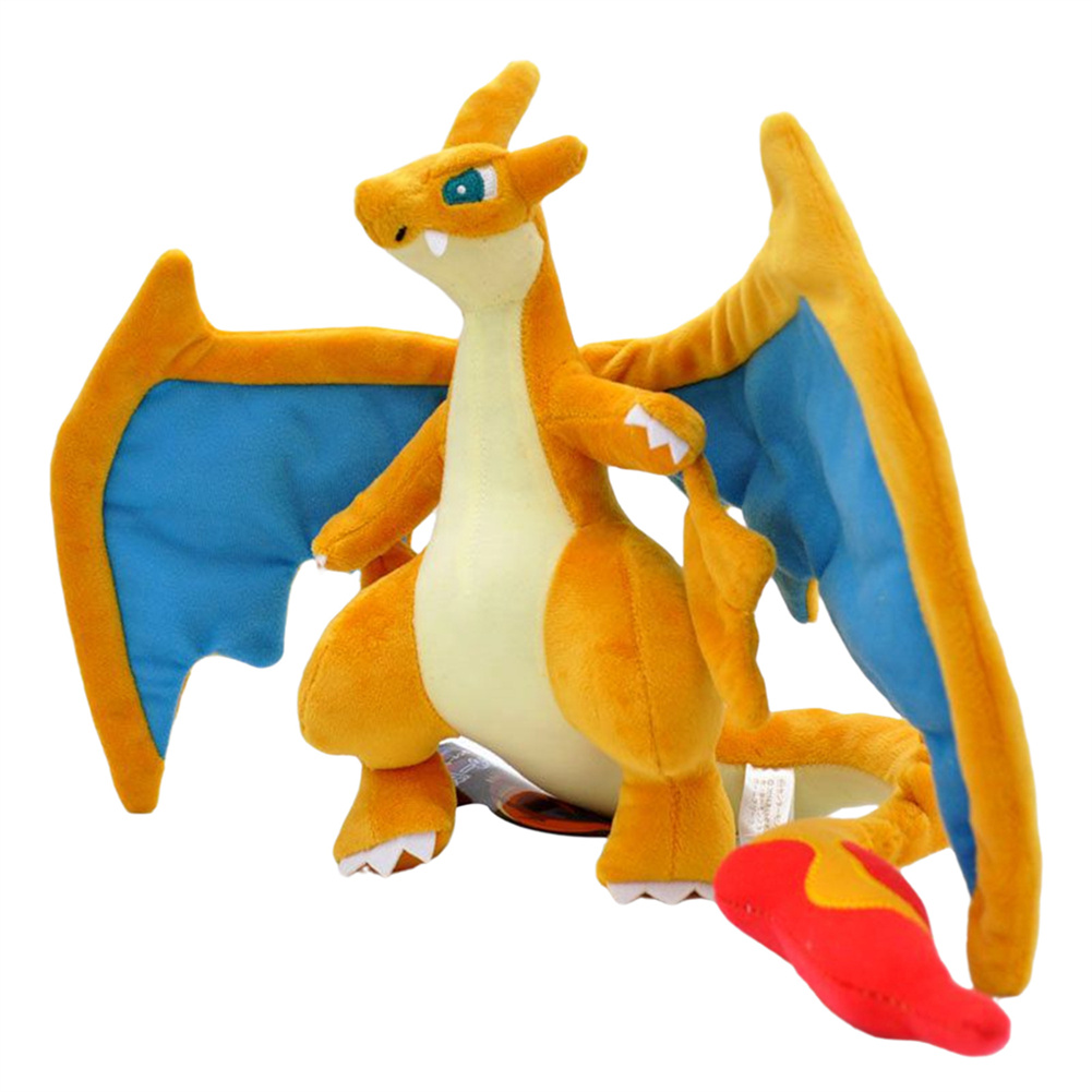 Pikachu Pokemon sáng tạo và Mega Charizard Thú nhồi bông mềm Thú nhồi bông Búp bê đồ chơi nhồi bông 
