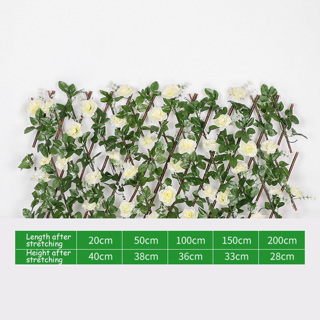 Mở rộng trellis hoa hồng giả tường Vườn lá GỖ Kính thiên văn hàng rào