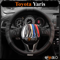Bọc vô lăng volang Sparco dành cho xe ô tô Toyota Yaris da PU cao cấp - OTOALO