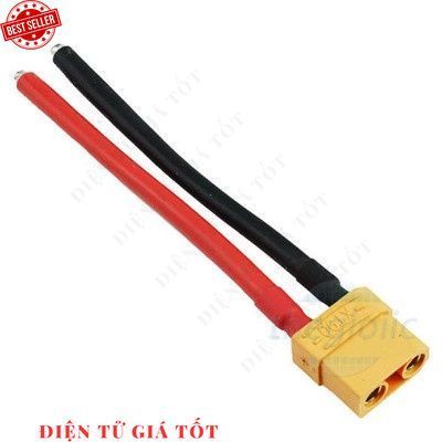 Cáp XT90-FM Cái Dùng Cho Pin Lipo RC Dài 10cm IoT Maker 90