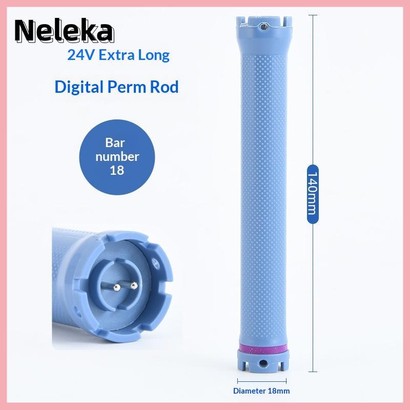 【Neleka】💖【HOT SALE】🎈🎈 140Mm 24V Kỹ Thuật Số Tóc Hot Perm Que Điện Nước Nóng Dụng Cụ uốn Thanh Con Lăn Tóc Sóng Salon Cắt Tóc Curling Xoắn Ốc Công Cụ Tạo Kiểu - 5