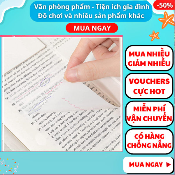 Bộ 50 giấy note ghi chú , Giấy note trong suốt chống thấm nước tiện lợi sáng tạo , Giấy note trong suốt ghi chú đơn giản tự dính , 50 giấy note trong suốt tiện dụng , Set 50 tờ giấy note trong suốt kích thước 7.5 x 7.5cm , Nguyễn Thùy Store