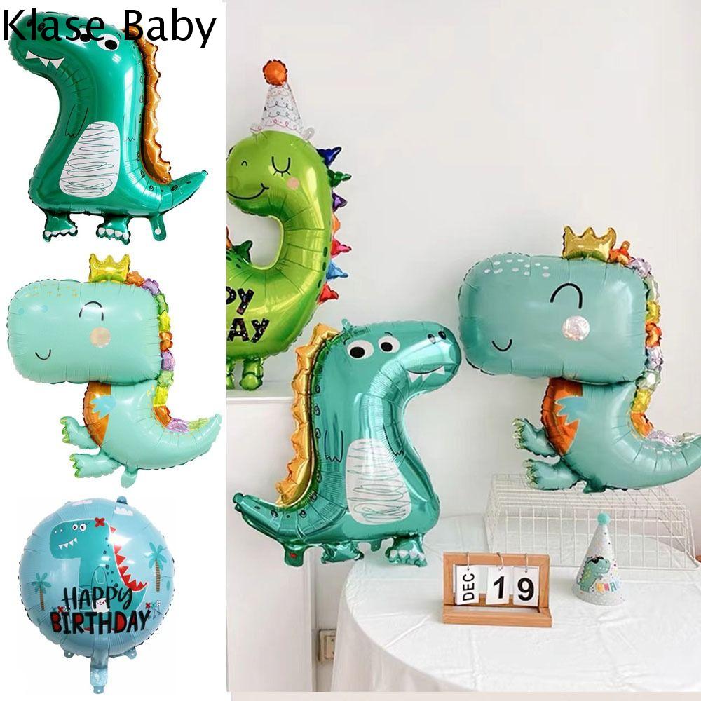 KLASE Khủng Long Bong Bóng màng nhôm Khủng Long Dễ thương Dày Đồ trang trí tiệc sinh nhật Khủng Long Thú vị 3D Đồ chơi bong bóng Khủng Long Trẻ em