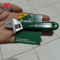 SATA 47248 Kunci Inggris Mini Pegangan Karet 4 Inch Adjustable Wrench 4″