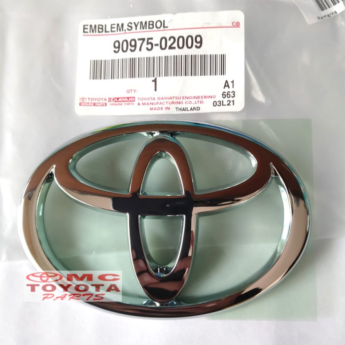 EMBLEM LOGO PINTU BAGASI TOYOTA COROLLA ALTIS CAMRY LAND CRUISER -DAANSHOP5 Harga 216,000 rupiah*Gratis Ongkir