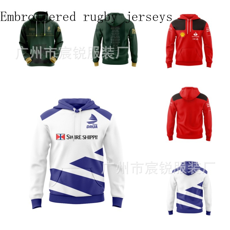 NRL Áo Bóng Ô Liu 2023 Ferrari Fiji Áo Hoodie Nam Âu Mỹ Thể Thao Cộng Với Kích Thước Áo Khoác
