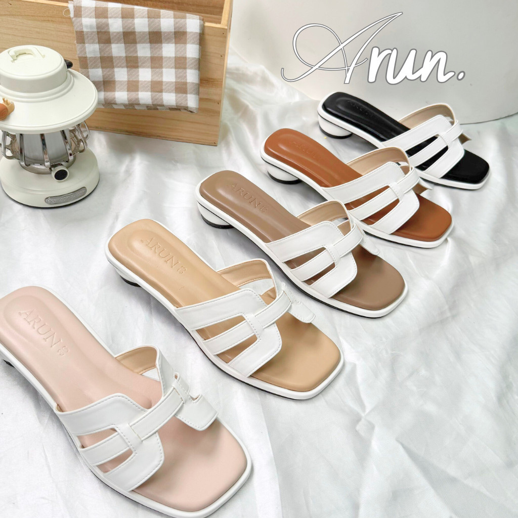 รองเท้าแฟชั่นแบรนด์ ARUN รุ่น AR2033 ส้นมาการอง พื้นนิ่ม หนังนิ่ม ราคา 189 บาท*ส่งฟรี