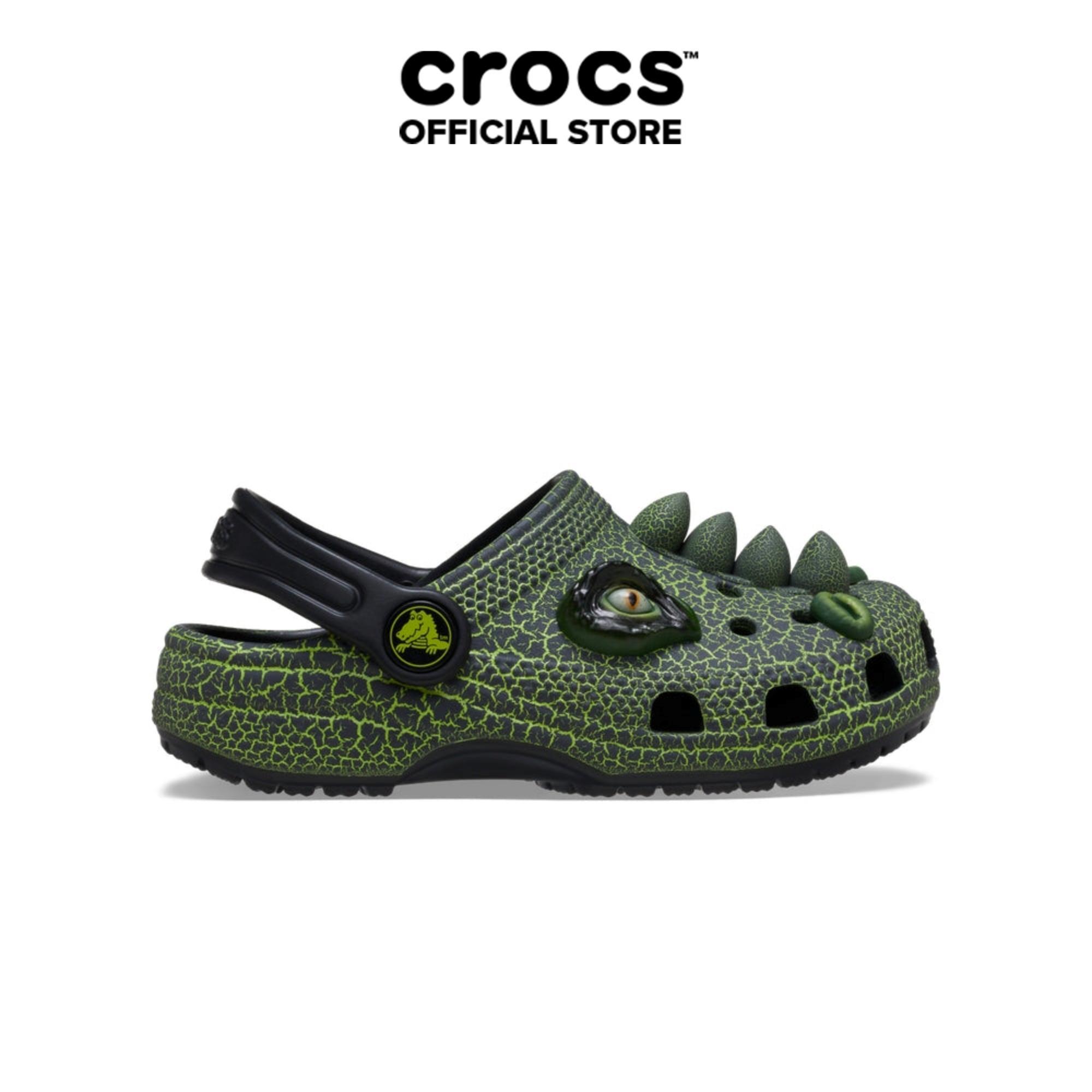 Giày Clog Trẻ Em Crocs Toddler Classic Iam Scary Dino - Black - 211372-001