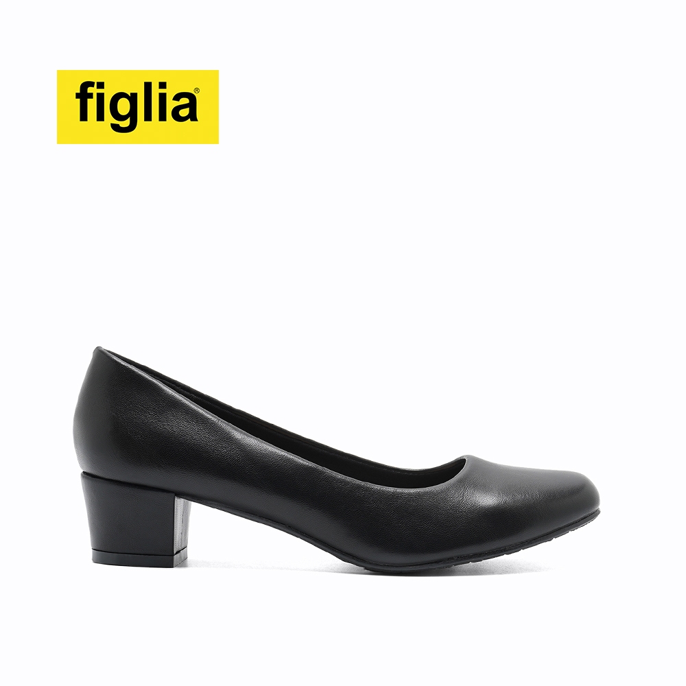 Figlia Black Shoes Inch Heel Dress Shoes Shia Heel Pumps – Figlia