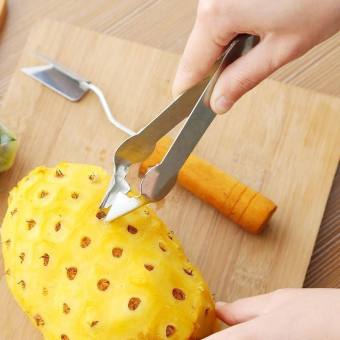 Nhíp Gấp Mắt Thơm. Dụng cụ gắp mắt thơm siêu tốc. Nhíp gắp mắt thơm khóm dứa 13.5 x 2.4cm