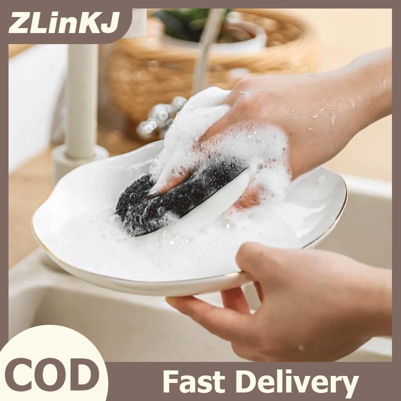 ZLinKJ 3 6 9 miếng bọt biển hai mặt miếng bọt biển vệ sinh nhà bếp miếng bọt biển ma thuật rửa chén bát phụ kiện nhà bếp