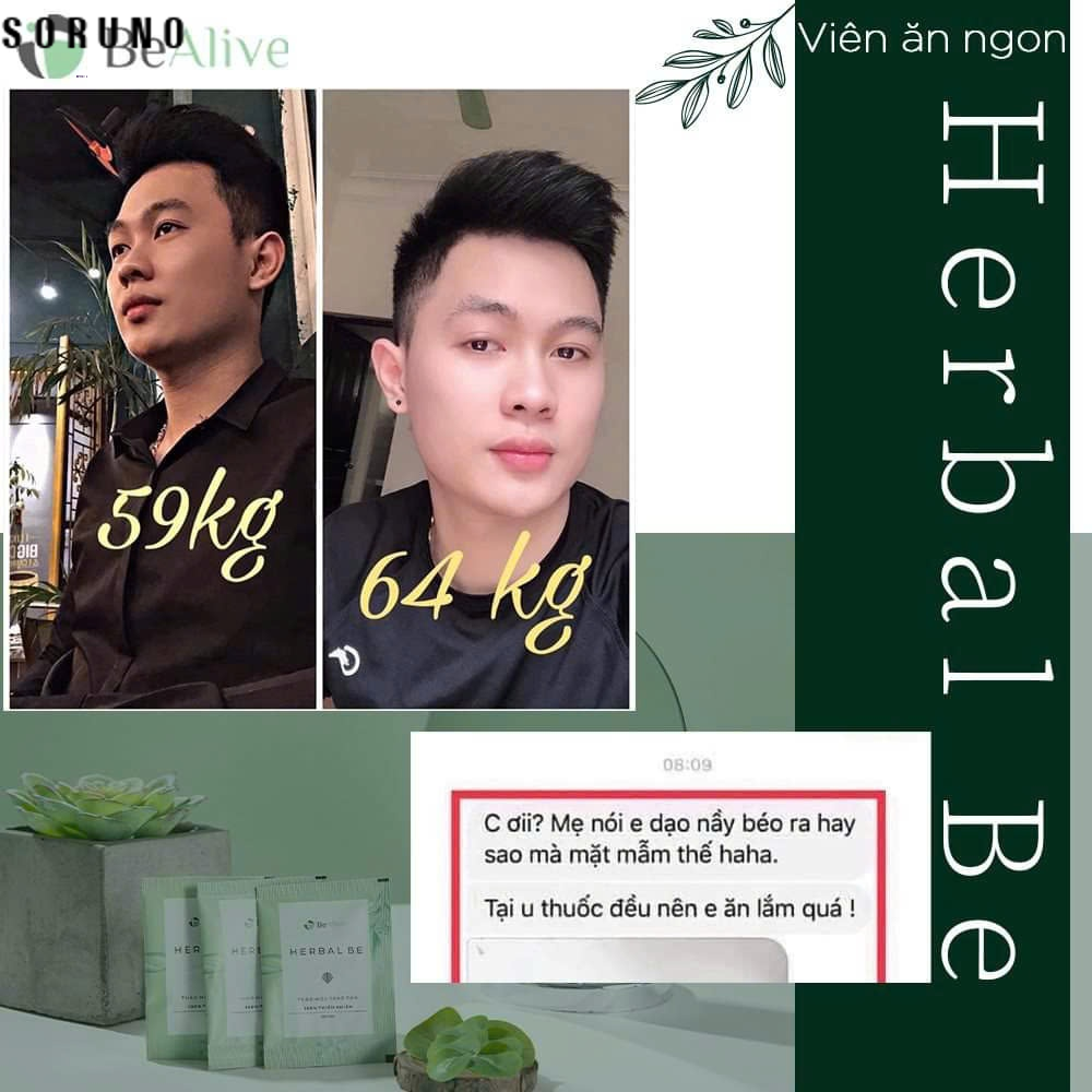 Tăng Cân Herbal Be của BEALIVE Chính Hãng MERRY STORE Miễn Phí Vận Chuyển Giúp Tăng Cân Hiệu Qủa Tăng 2-3 Kg sau 15 Ngày Sản Phẩm Hàng Mới Khuyến Mãi Bảo Hành Chính Hãng Tăng Cơ An Toàn Hiệu Quả Cao Dành Cho Người Gầy Yếu