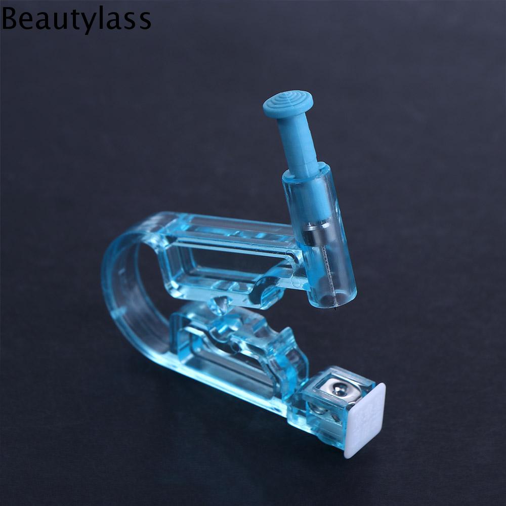 BEAUTYLASS An toàn Dùng một lần Đeo bông tai Một lần Màu xanh lam trong suốt Nút tai pha lê Dụng cụ 