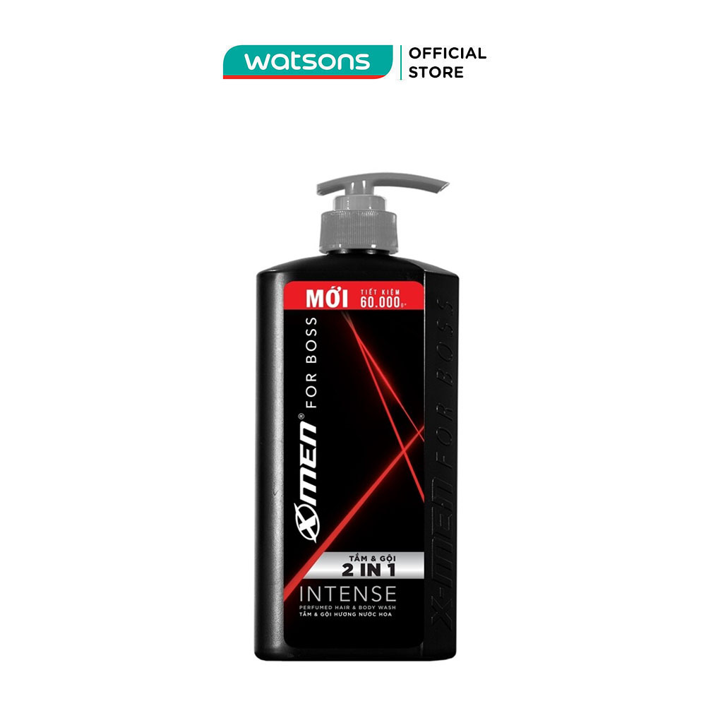 Tắm & Gội Xmen For Boss Hương Nước Hoa 2In1 Intense 650g
