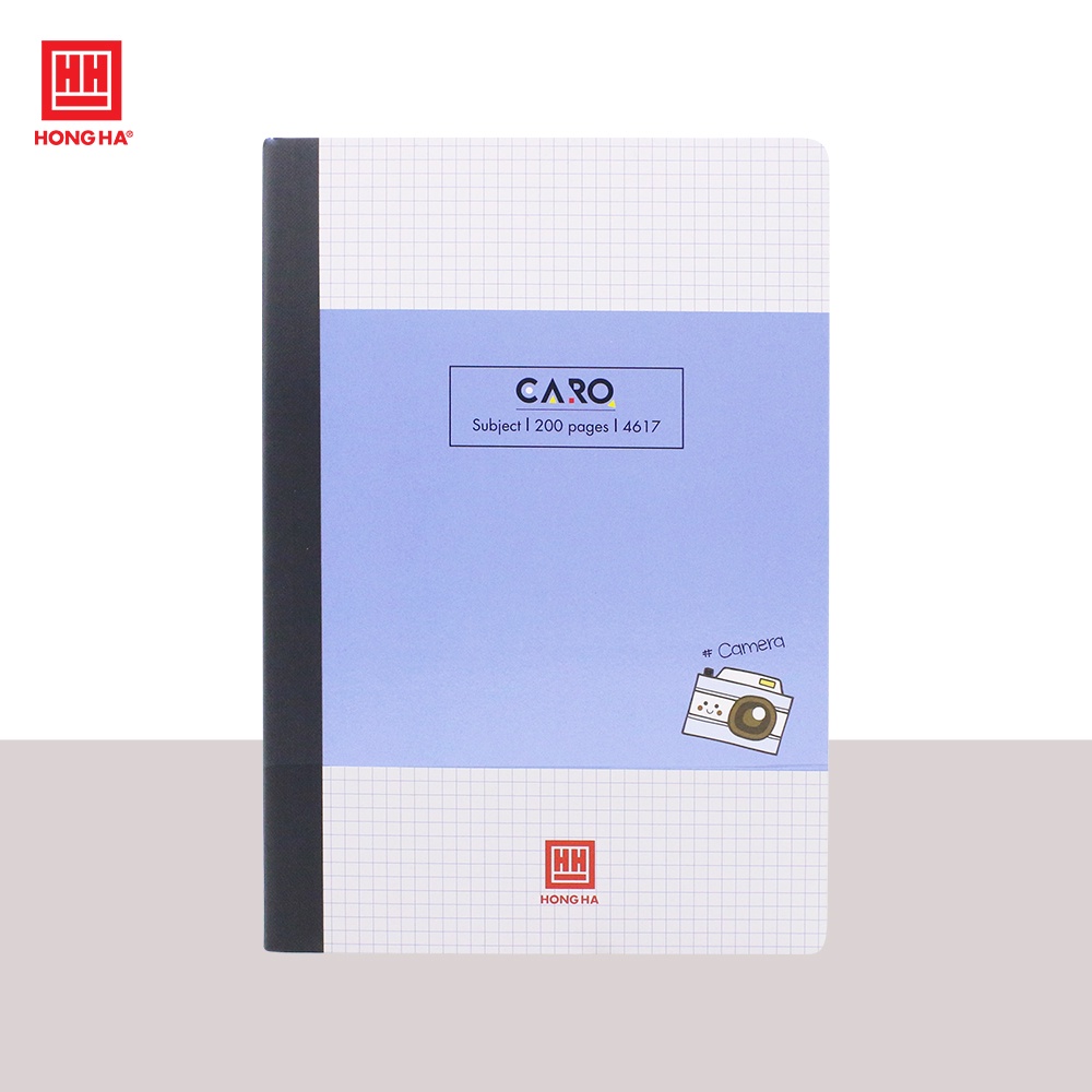 Vở kẻ caro A4 Hồng Hà / Sổ bìa cứng may gáy Subject 200 trang - 4617