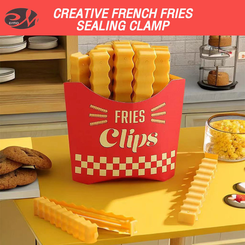 Ermo Sealing clip refrigerator magnetic sticker snack bag sealing clip food dustproof, moisture-proof and fresh-keeping sealing clip ราคา 31 บาท*ส่งฟรี