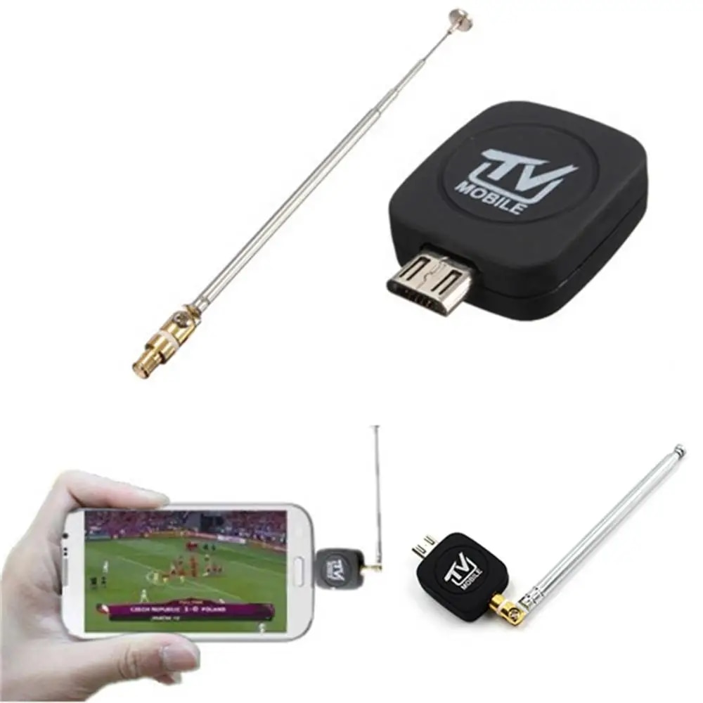 【Sleek】 Mobile Hd Usb Digital Tv Tuner Dvb-T2 Dvb-T With Antenna For Phone Pad Tv Hdtv Dongle