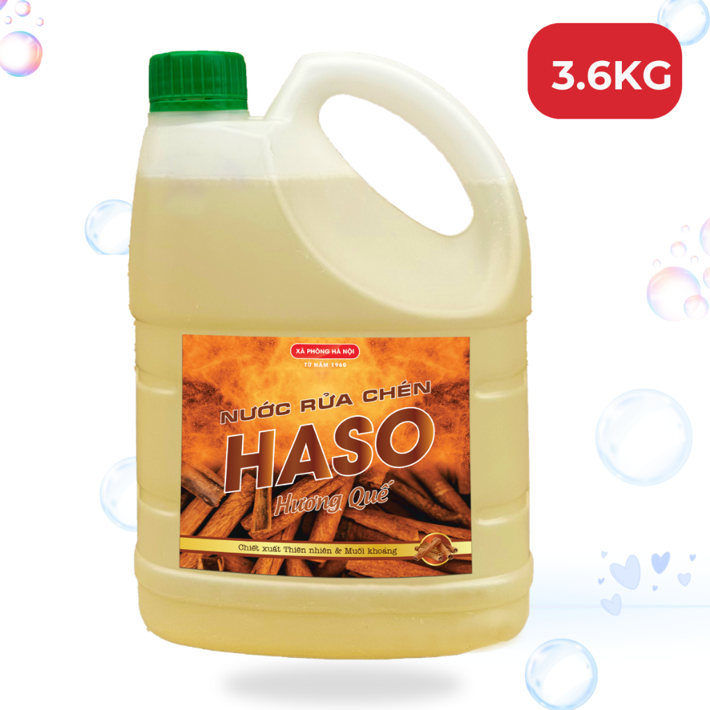 Nước Rửa Chén Bát HASOCO Hương Quế Thiên Nhiên – Khử Mùi Tanh, Bảo Vệ Da Tay Mềm Mại, Mùi Thơm Lâu - 3