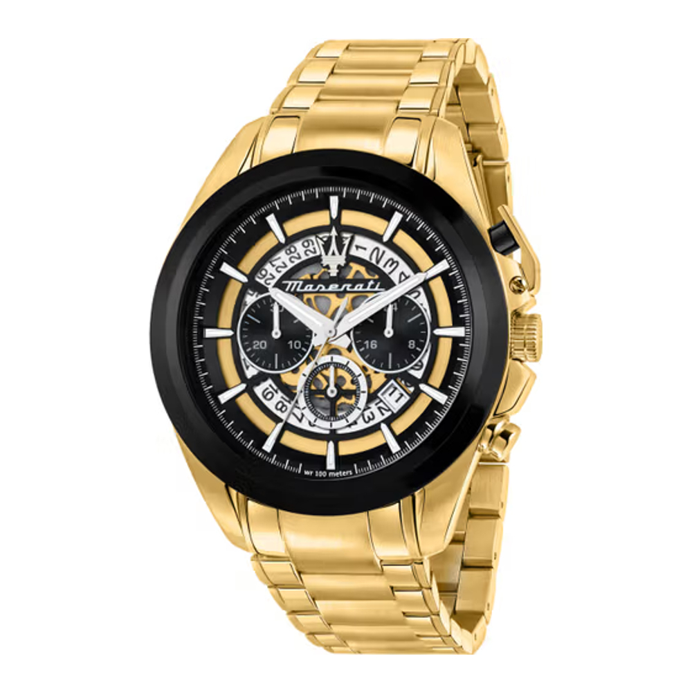 Maserati R8873612058 Traguardo Gold Steel Bracelet 45mm. นาฬิกา นาฬิกาข้อมือ นาฬิกาข้อมือผู้ชาย ราคา 15,600 บาท*ส่งฟรี
