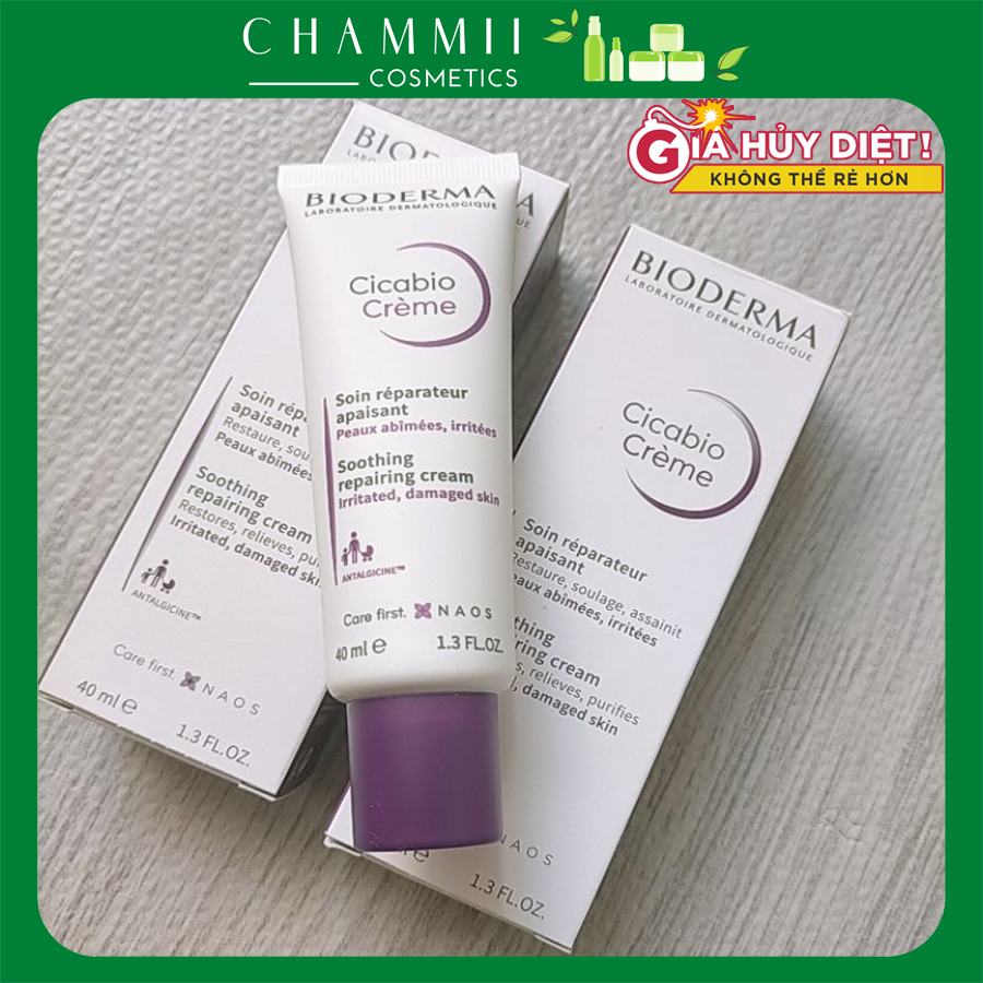 Kem dưỡng phục hồi da Bioderma Cicabio Cream 40ml