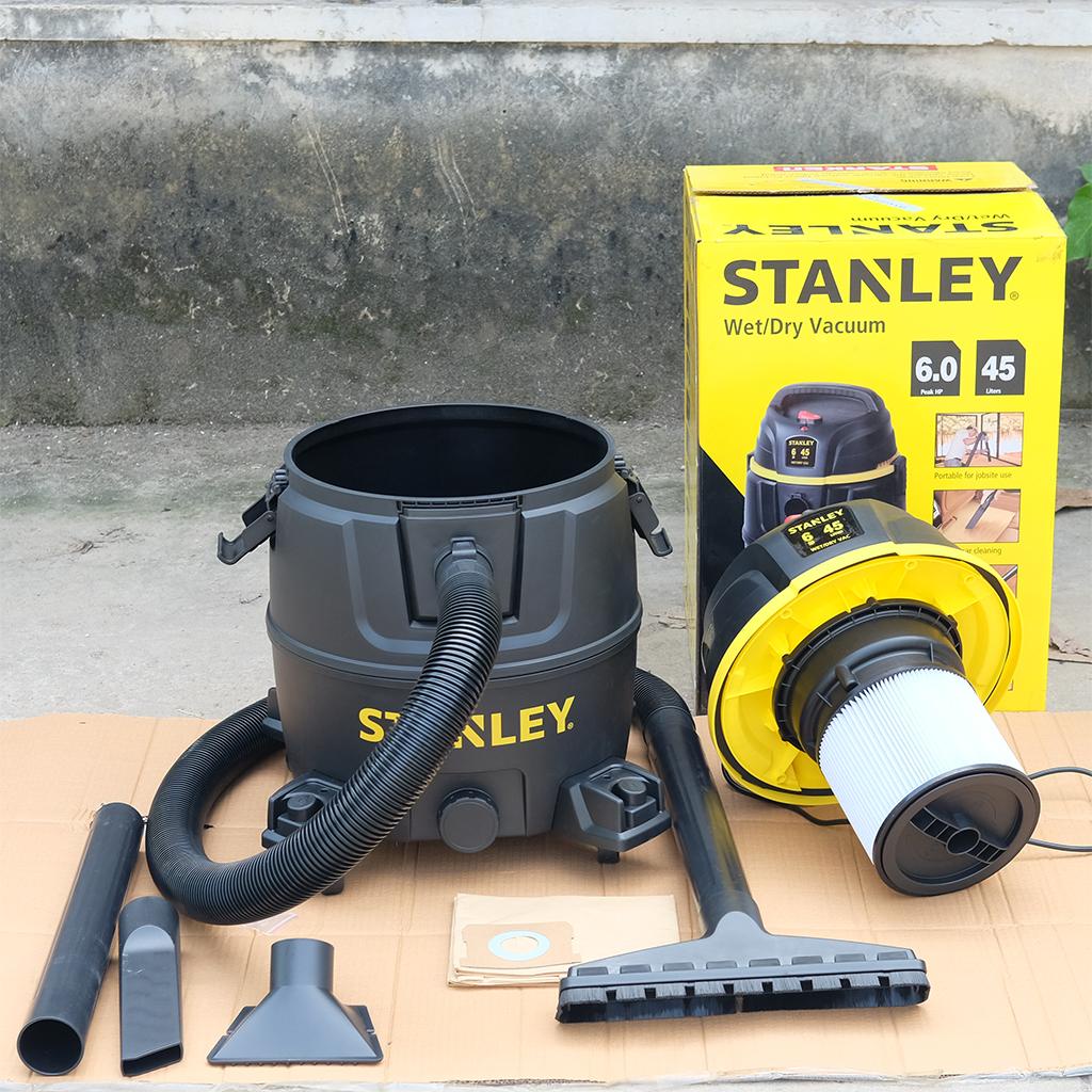 Máy hút bụi công nghiệp 3 chức năng Stanley 19501-12A DUNG TÍCH 45L, CÔNG SUẤT TỐI ĐA 4500W (6.0HP)