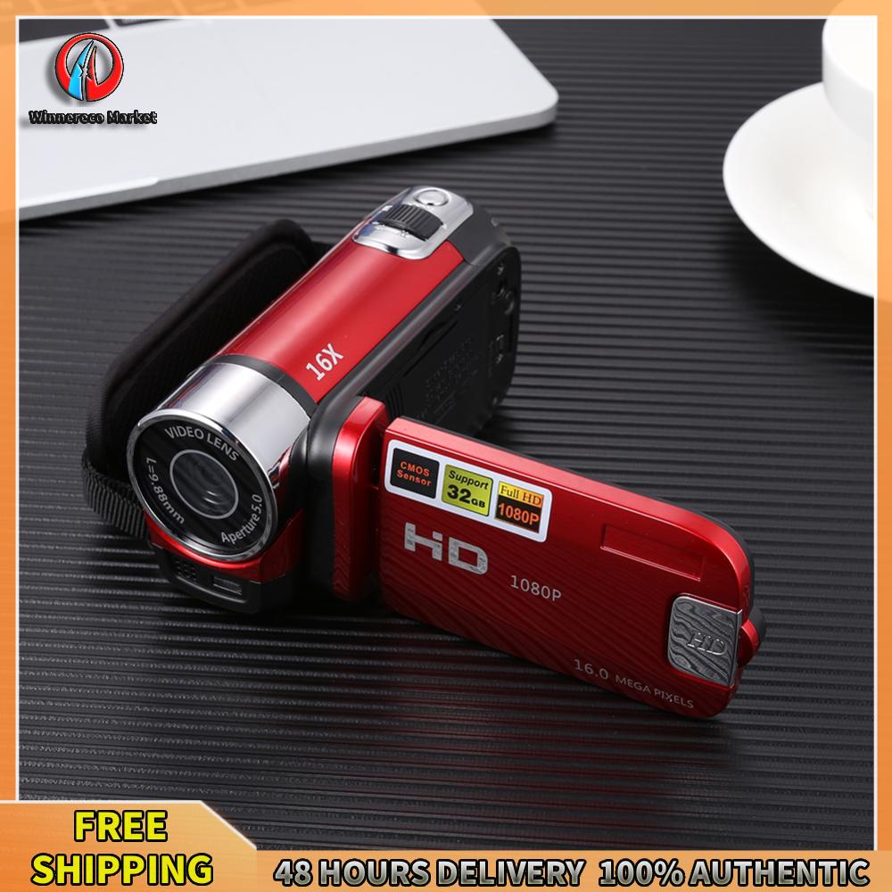 Winnereco กล้องวิดีโอดิจิตอลความคมชัด Full HD 1080P พร้อมความจุ 32GB และซูม 16 เท่า ขนาดกะทัดรัด สำหรับการเดินทางและสร้างคอนเทนต์ ราคา 641 บาท*ส่งฟรี