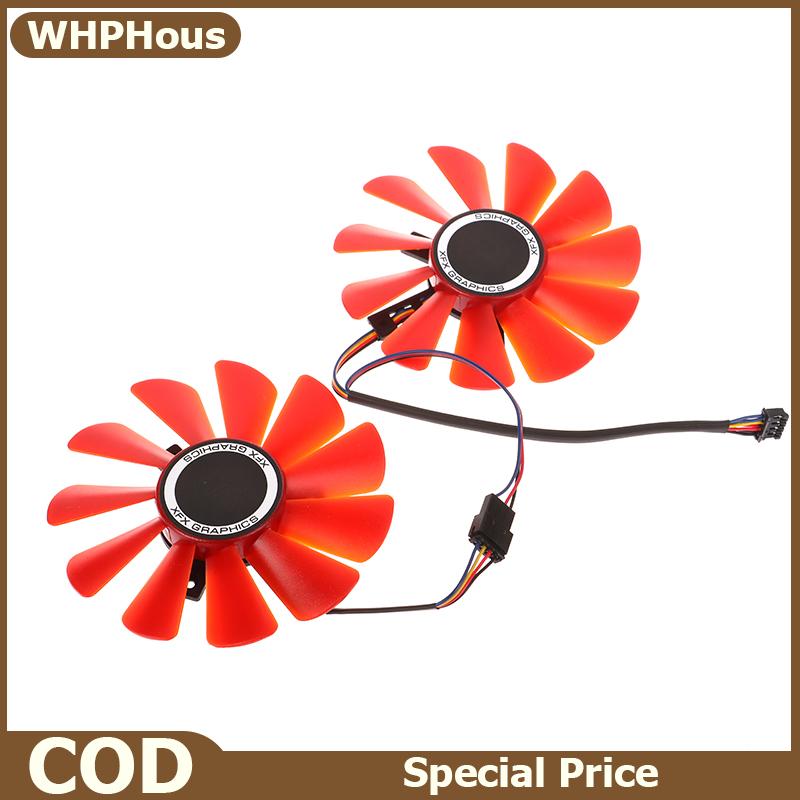 WHPHous ใหม่87มิลลิเมตร RX-570-RS RX-580-RS FDC10U12S9-C สำหรับ RX570 RX580กราฟิกการ์ดแสดงผลการระบายความร้อนเป็นพัดลมแทนที่ ราคา 154 บาท*ส่งฟรี