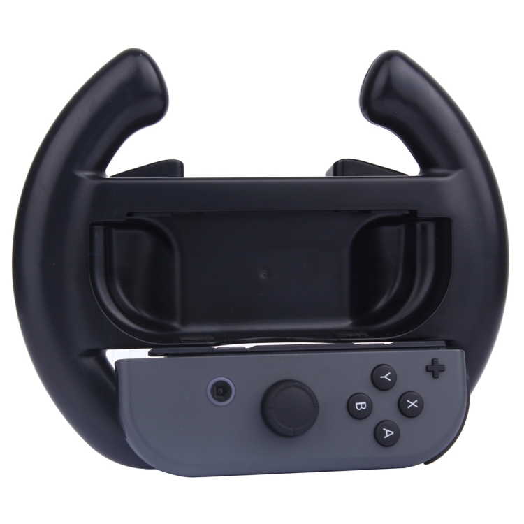For Nintendo Switch Joy-Con Controller (Not Included) Semicircle Gaming Steering Wheel(Black) ราคา  146 บาท*ส่งฟรี