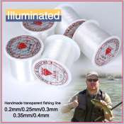 ILLUMINATED Nylon Monofilament Fishing Line - Non-Stretch, Strong, Transparent