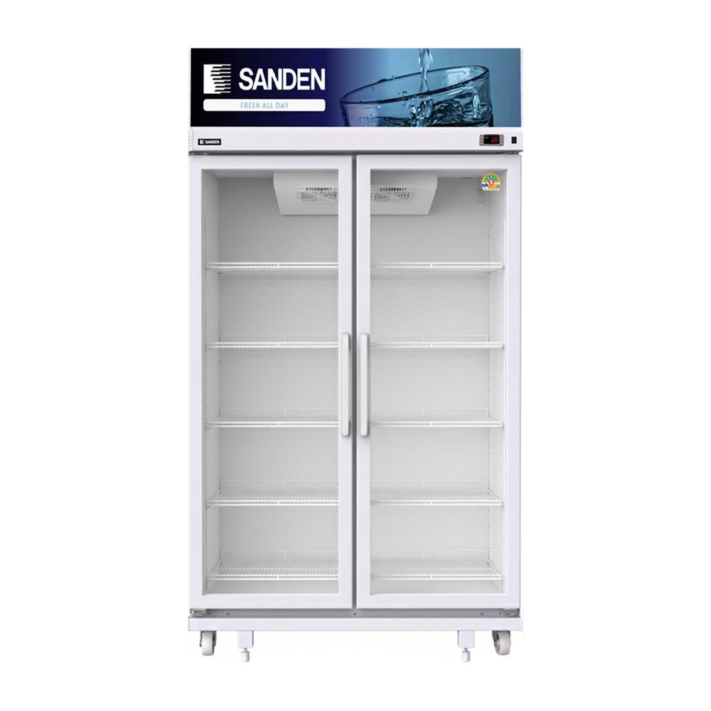 Homepro 2-Door Beverage Cabinet Sme-1100 26.9 Cubic Feet, White, Sanden Brand ราคา 22,528 บาท*ส่งฟรี