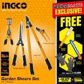 INGCO Garden Pruning Hedge Lopper Shears Scissor Set HT2