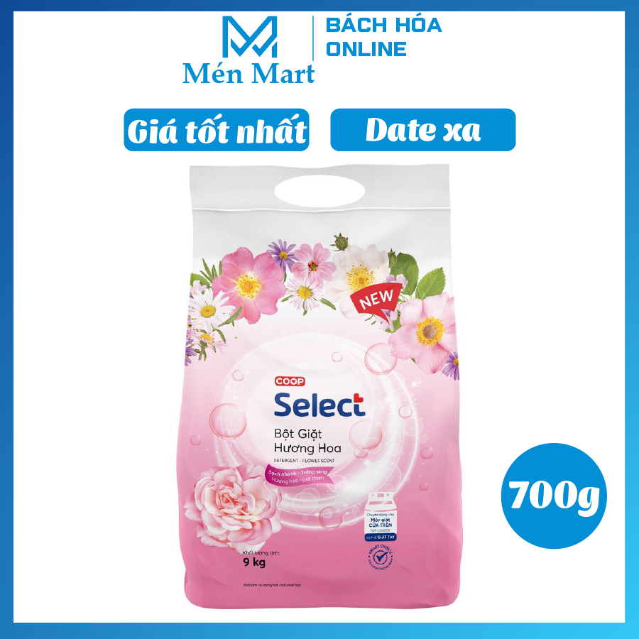 Bột giặt Coop Select hương hoa cửa trên 700g