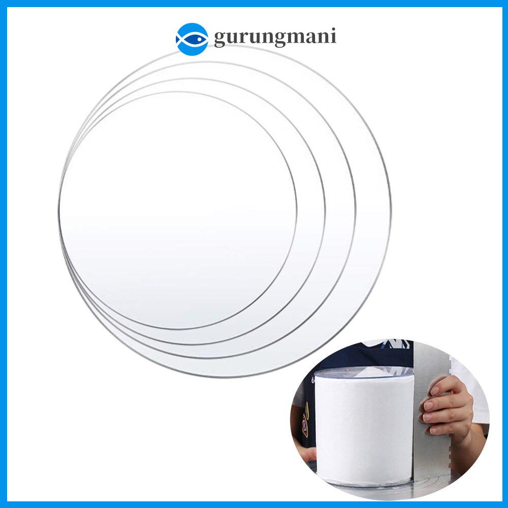 GURUNGMANI Reusable Cake Disc Layered Acrylic Cake Base Plate Useful Clear Cakes Decorating Tools Cake