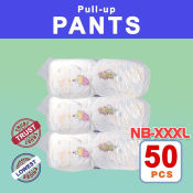 BABYUNION 50pcs Disposable Pull-Up Diapers, Various Sizes Available