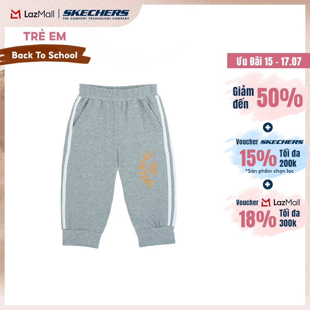 [Chỉ 15-17.07 - Voucher Skechers 18% + Voucher 18%] Quần Lửng Thể Thao Bé Trai Skechers Bicycle Touring Capri - SL423B417-016L Online Sale