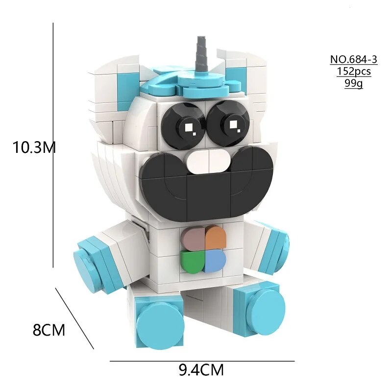 Smiling Critters Building Blocks Smiling Critters Dogday And Catnap Block Set Cat Nap Dog Day Catnat