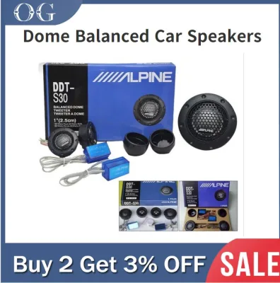 【Ready】Alpine Ddt-s30 25mm 1" 360w Dome Balanced Car Speakers Tweeters Crossovers
