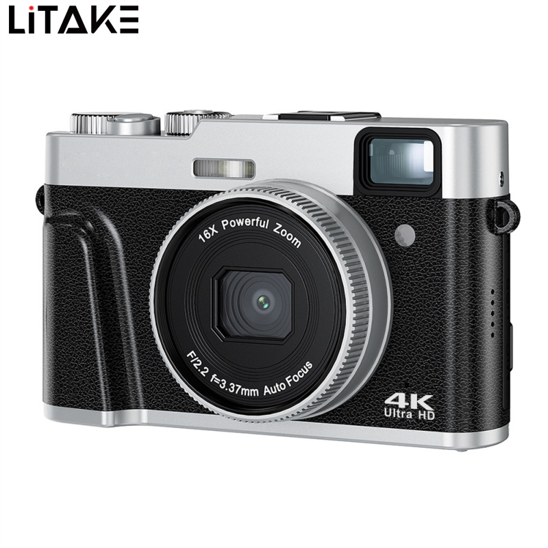 4K Digital Camera 48MP Auto Focus Vlogging Camera For YouTube 16X Digital Zoom Anti-Shake Video Camera With Flash & Display ราคา 4,861 บาท*ส่งฟรี