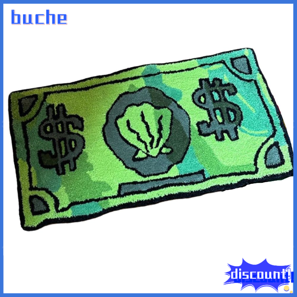 BUCHE Không trượt Thảm họa tiết đồng tiền Lông cừu giả Chống bám bẩn Thảm thấm hút Mềm mại 4060cm Thảm tiền Trang trí nhà cửa