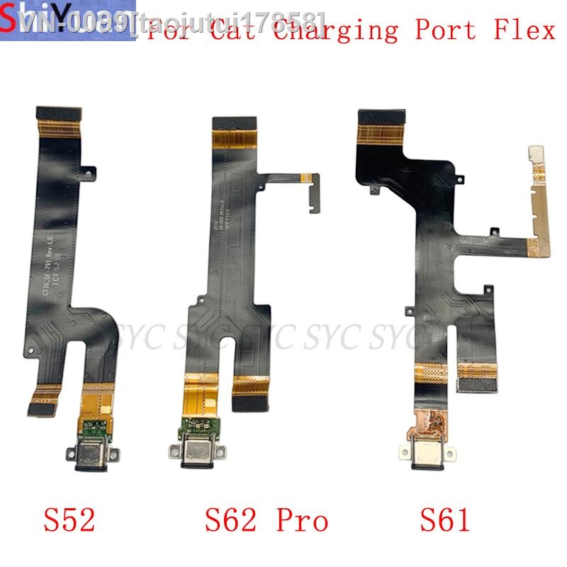 ❏♦☁ taojutui17858 Usb porto de carregamento conector cabo flexível para cat s62 pro s61 s52 placa peças reposição